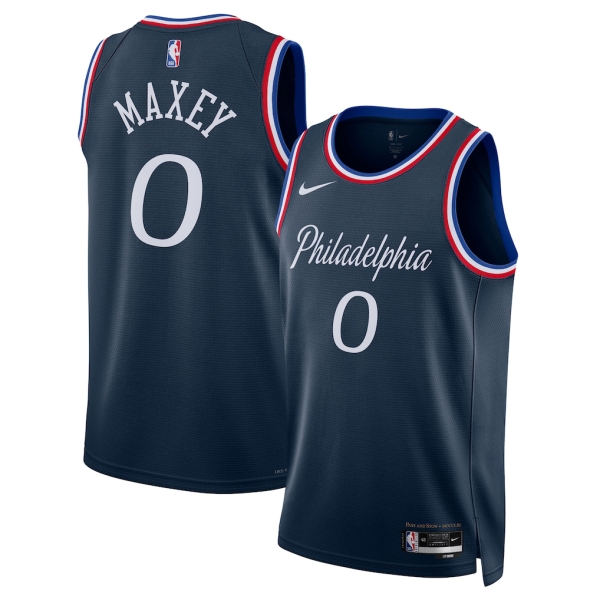 Philadelphia 76ers Trikot Tyrese Maxey Nike 2025-26 City Edition Navy Swingman - Herren Philadelphia 76ers Trikot Tyrese Maxey Nike 2025-26 City Edition Navy Swingman - Herren